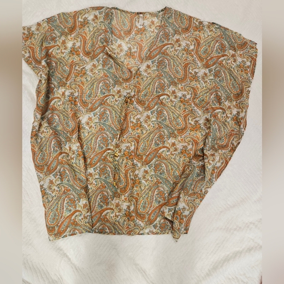 Helen Jon Paisley Mini Dress Coastal Beachwear,Cover Up NWOT - Picture 5 of 13